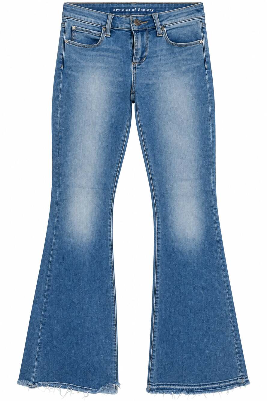 Articles Of Society Flare Jeans Size 25 Blue Denim